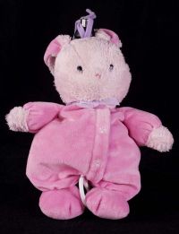 Carters Child of Mine Pink Bunny Rabbit Musical Crib Pull Toy